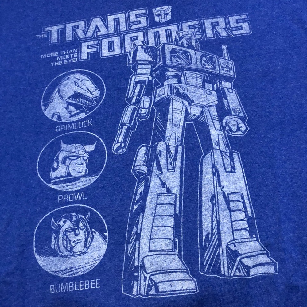Blue transformers T-shirt (XL)